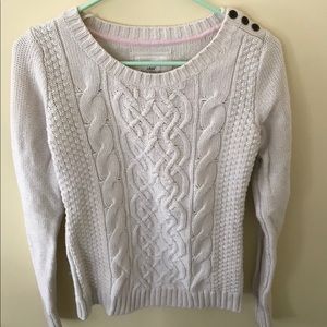 H&M Cable Knit Cream Sweater